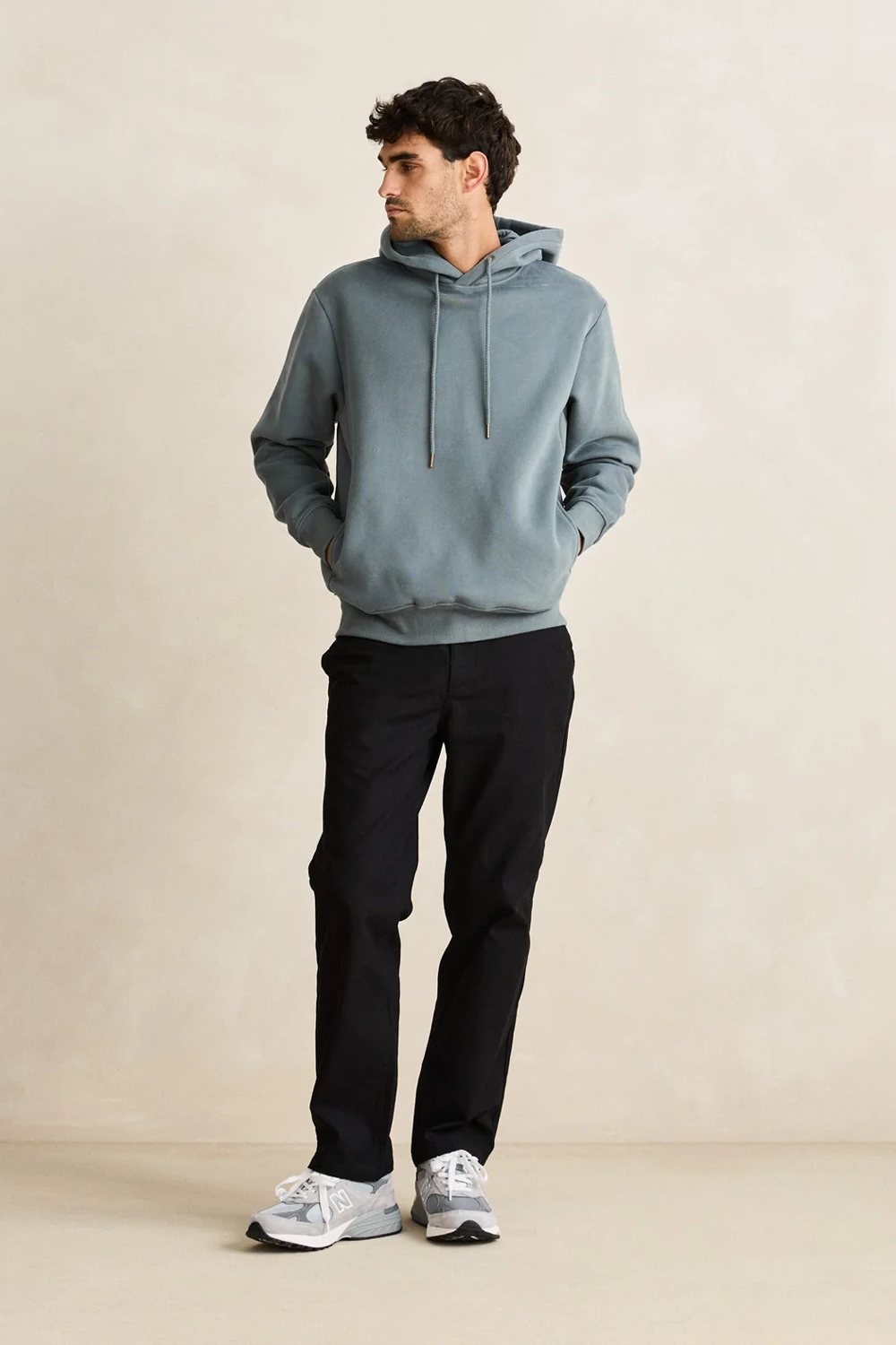 Men's Rhythm Classic Fleece Hood in Silver Pine