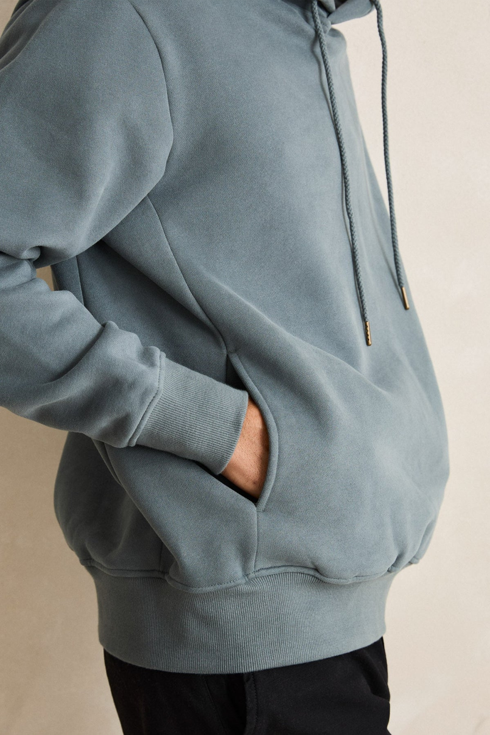 Men's Rhythm Classic Fleece Hood in Silver Pine