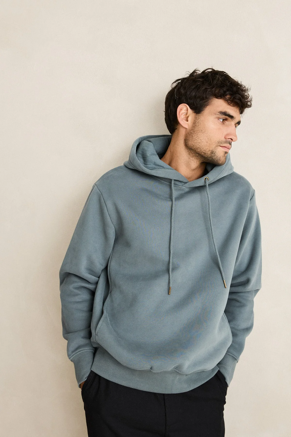Men's Rhythm Classic Fleece Hood in Silver Pine