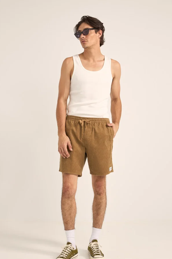 Men's Rhythm Cord Jam Short in Cedar
