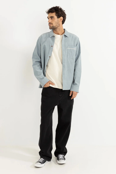 Men's Rhythm Corduroy LS Shirt in Mist
