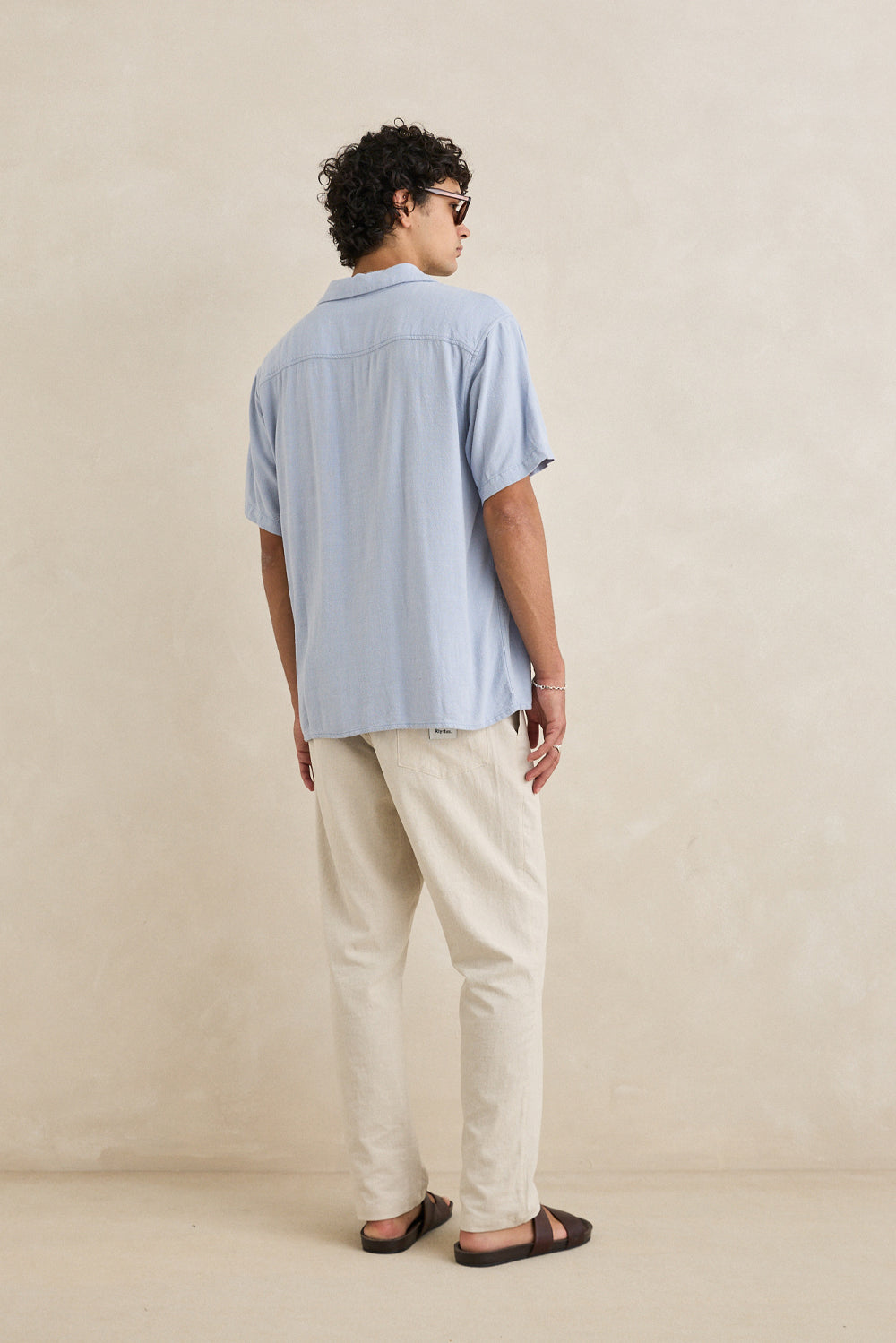Men's Rhythm Daytona S/S Shirt in Sky