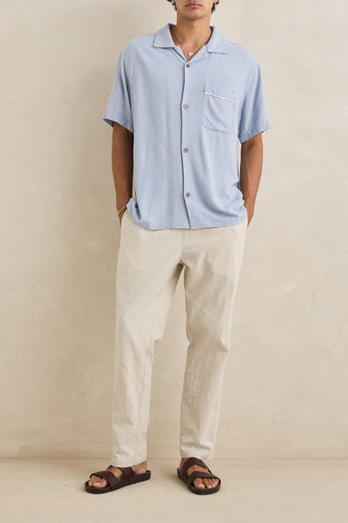 Men's Rhythm Daytona S/S Shirt in Sky