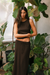 Women's Rhythm Indie High Neck Tank in Chocolate