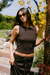 Women's Rhythm Indie High Neck Tank in Chocolate