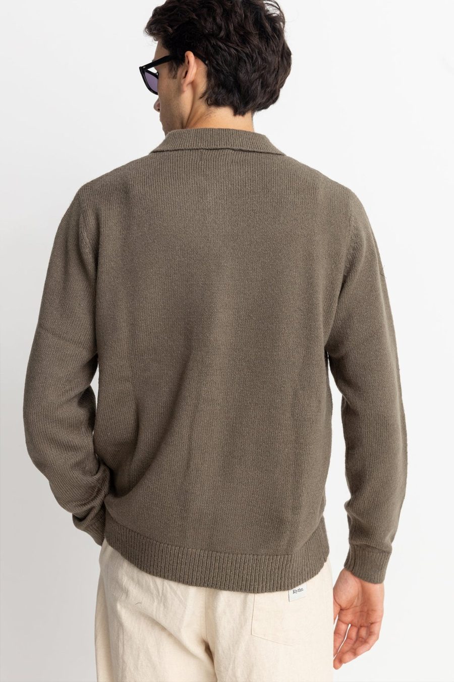Men's Brixton Mohair Button-Up Knit