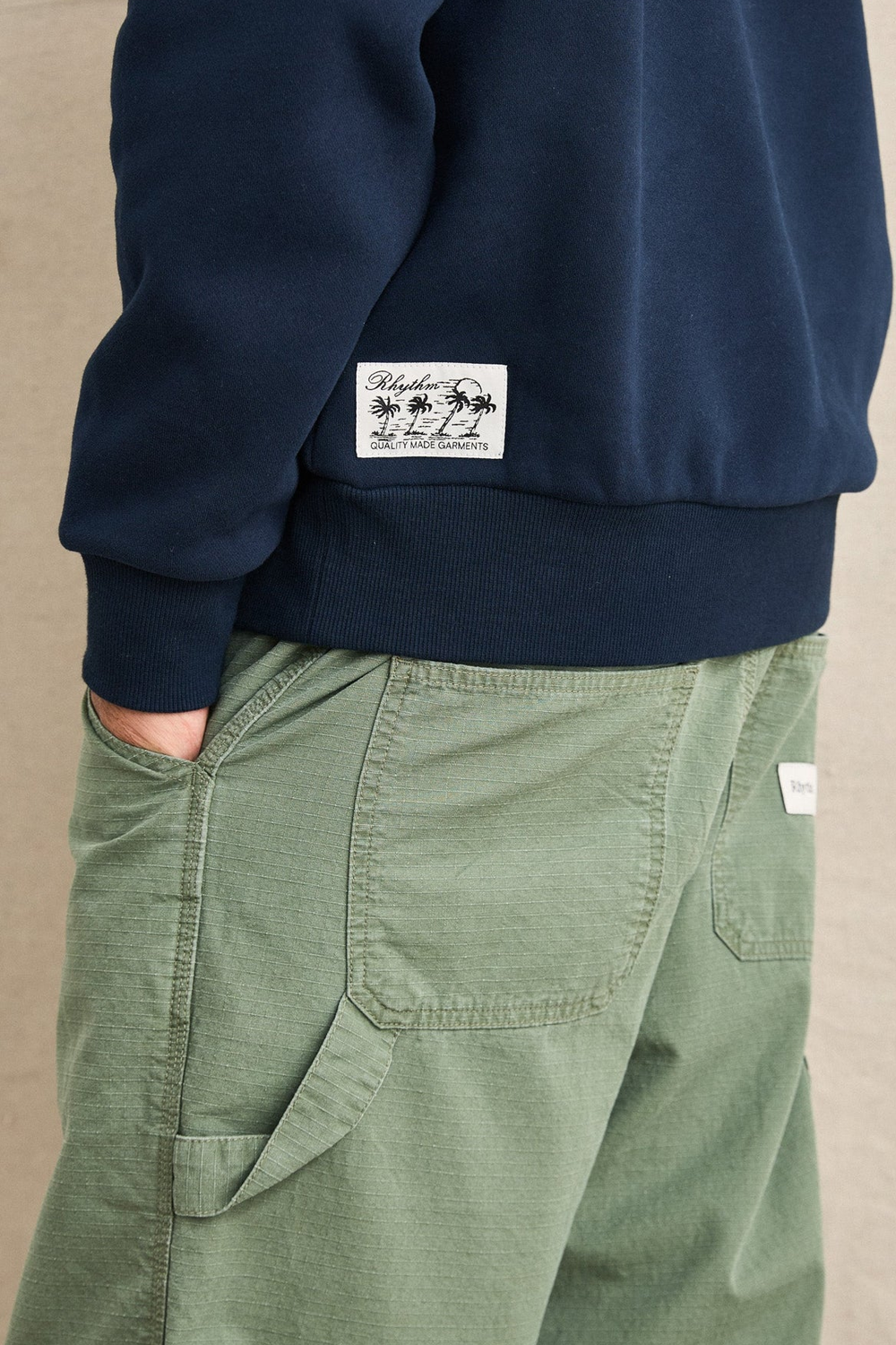 Men's Rhythm Pacific Vintage Fleece in Blue