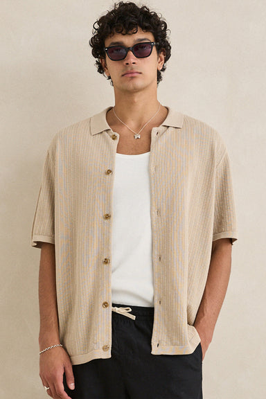 Men's Rhythm Textured Knit S/S Shirt