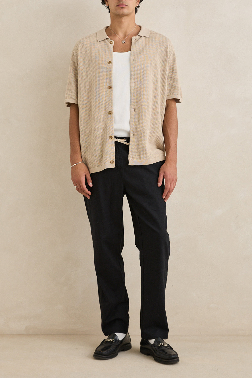 Men's Rhythm Textured Knit S/S Shirt