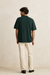 Men's Rhythm Textured Knit S/S Shirt in Forest