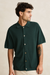Men's Rhythm Textured Knit S/S Shirt in Forest