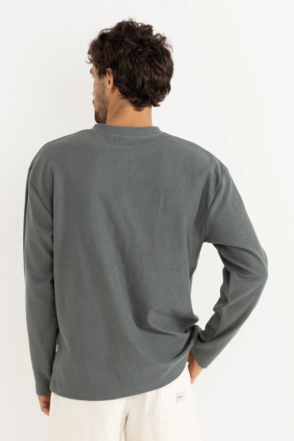 Men's Rhythm Vintage LS Terry in Silver Pine