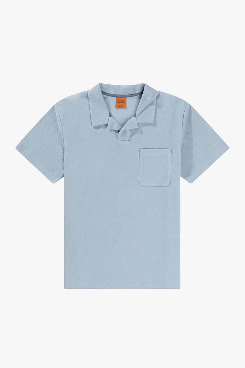 Men's Rhythm Vintage Terry Polo in Slate