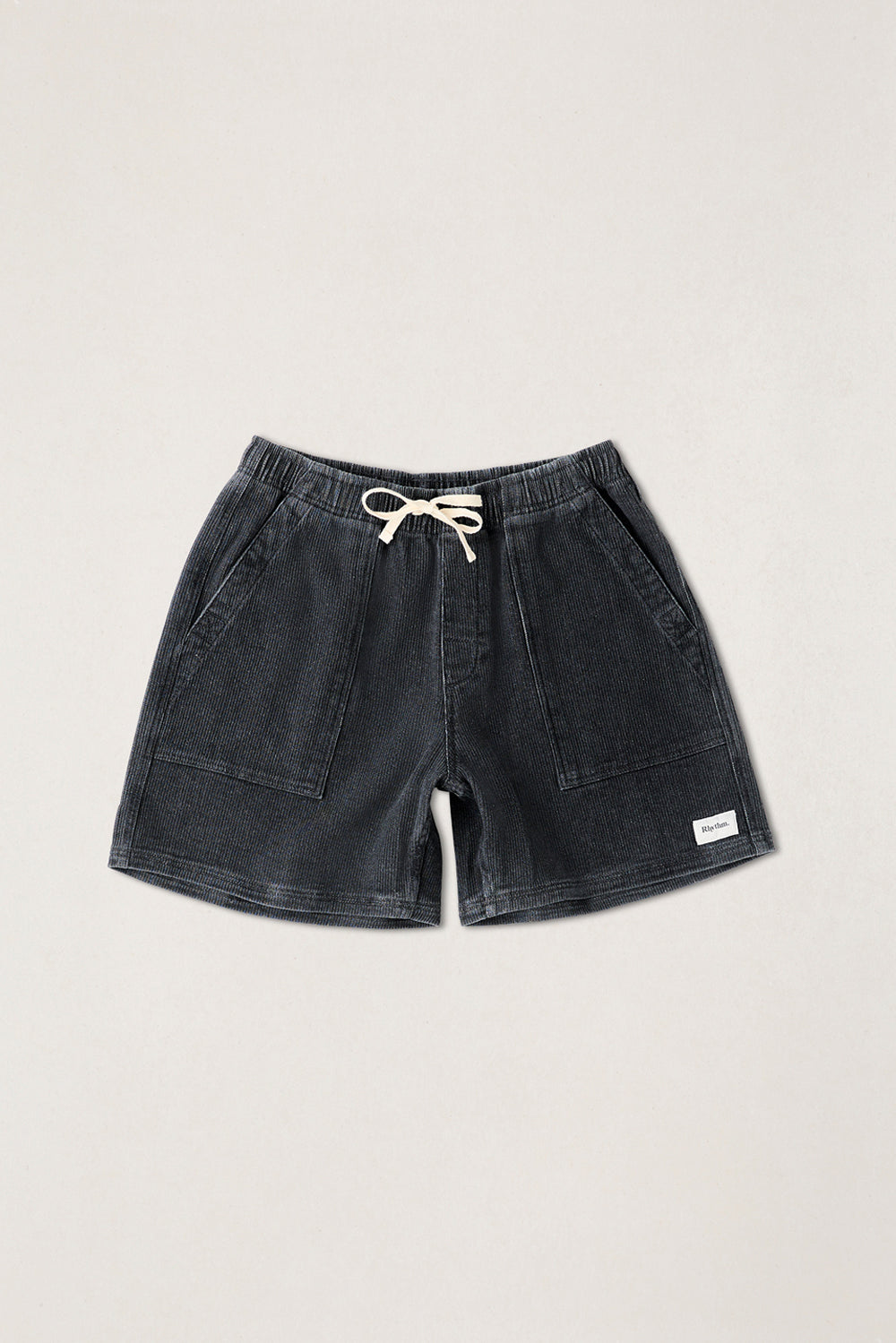 Men's Rhythm Textured Wale Jam Short in Dark Indigo