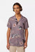 Men's Scotch & Soda AOP S/S Tencel Shirt in Cutout Beach Brown