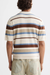 Men's Scotch & Soda Rib Knit Polo in Plaza Taupe Stripe