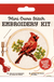 Kikkerland Mini Cross Stitch Cardinal Embroidery Kit