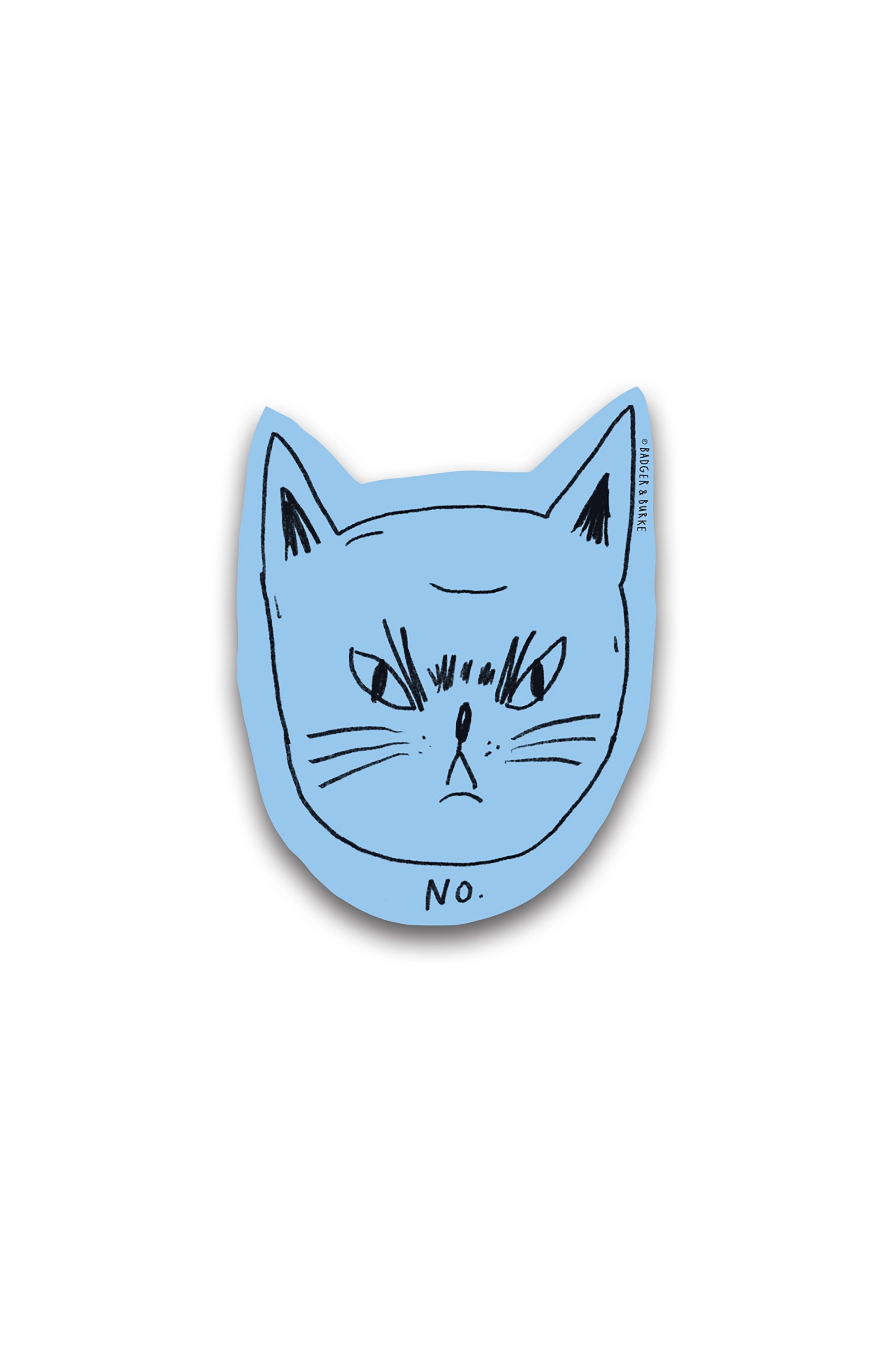 Snitty Kitty "No" Sticker