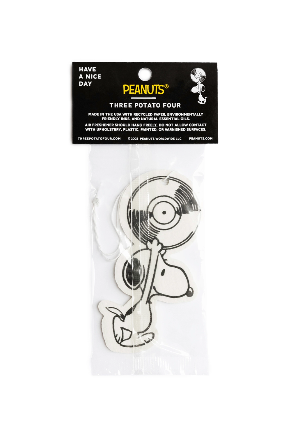 Three Potato Four Snoopy Record Air Freshener