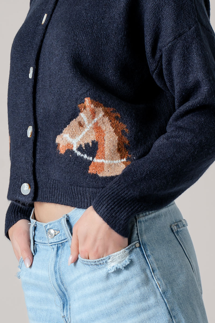 Women's Horse Detail Cardigan