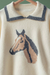Women's Horse Motif Pullover Sweater