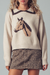 Women's Horse Motif Pullover Sweater