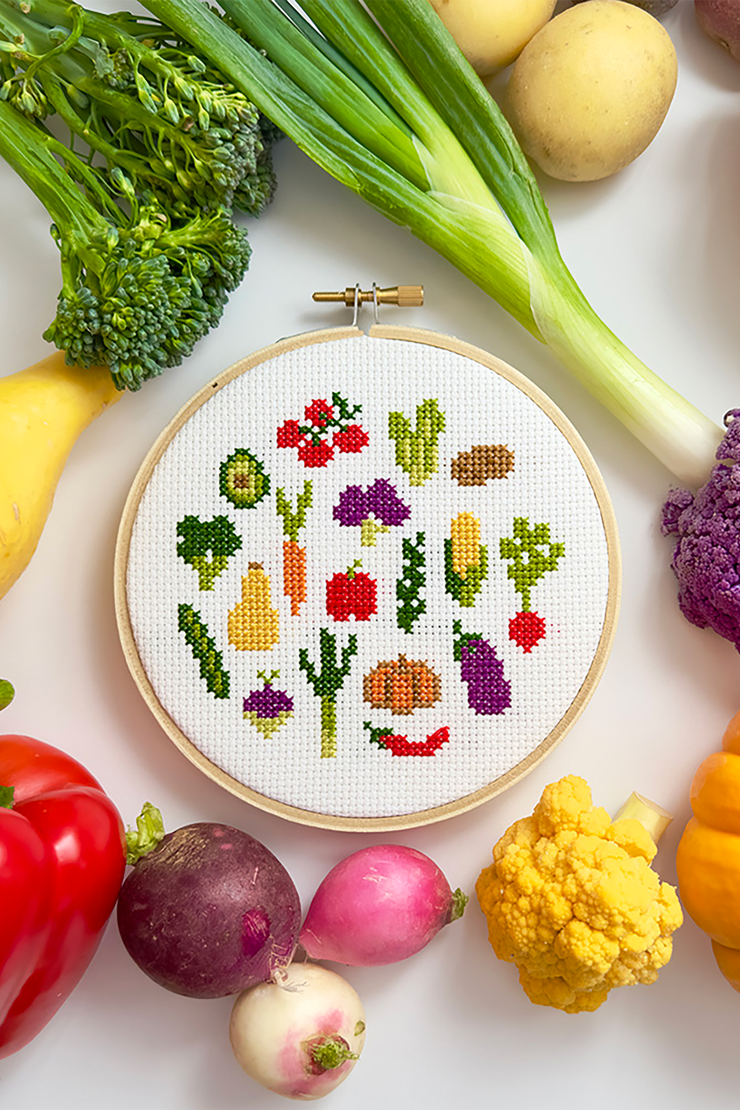 Veggies DIY Cross Stitch Kit