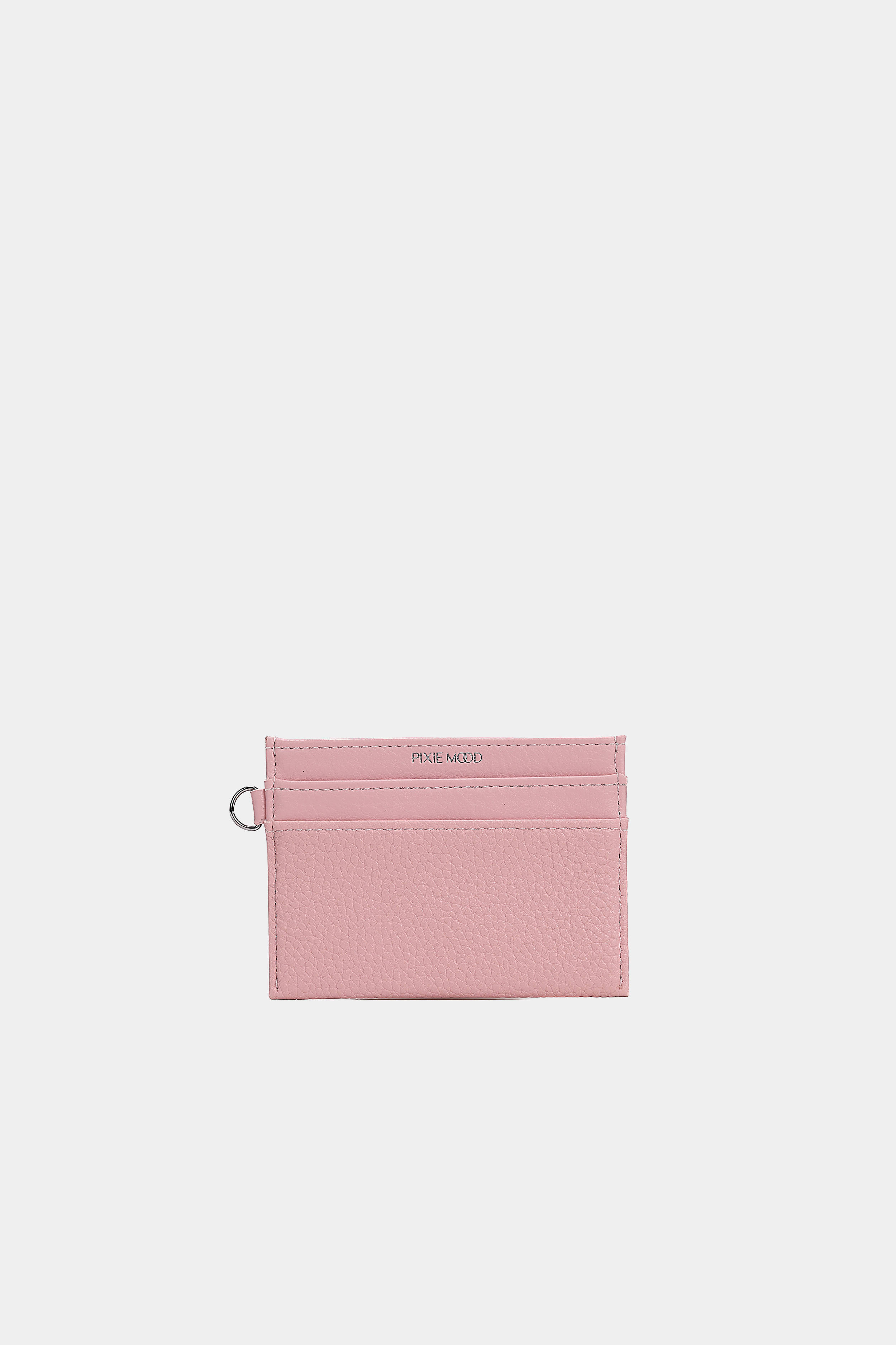 Alex Cardholder in Light Pink Pebbled