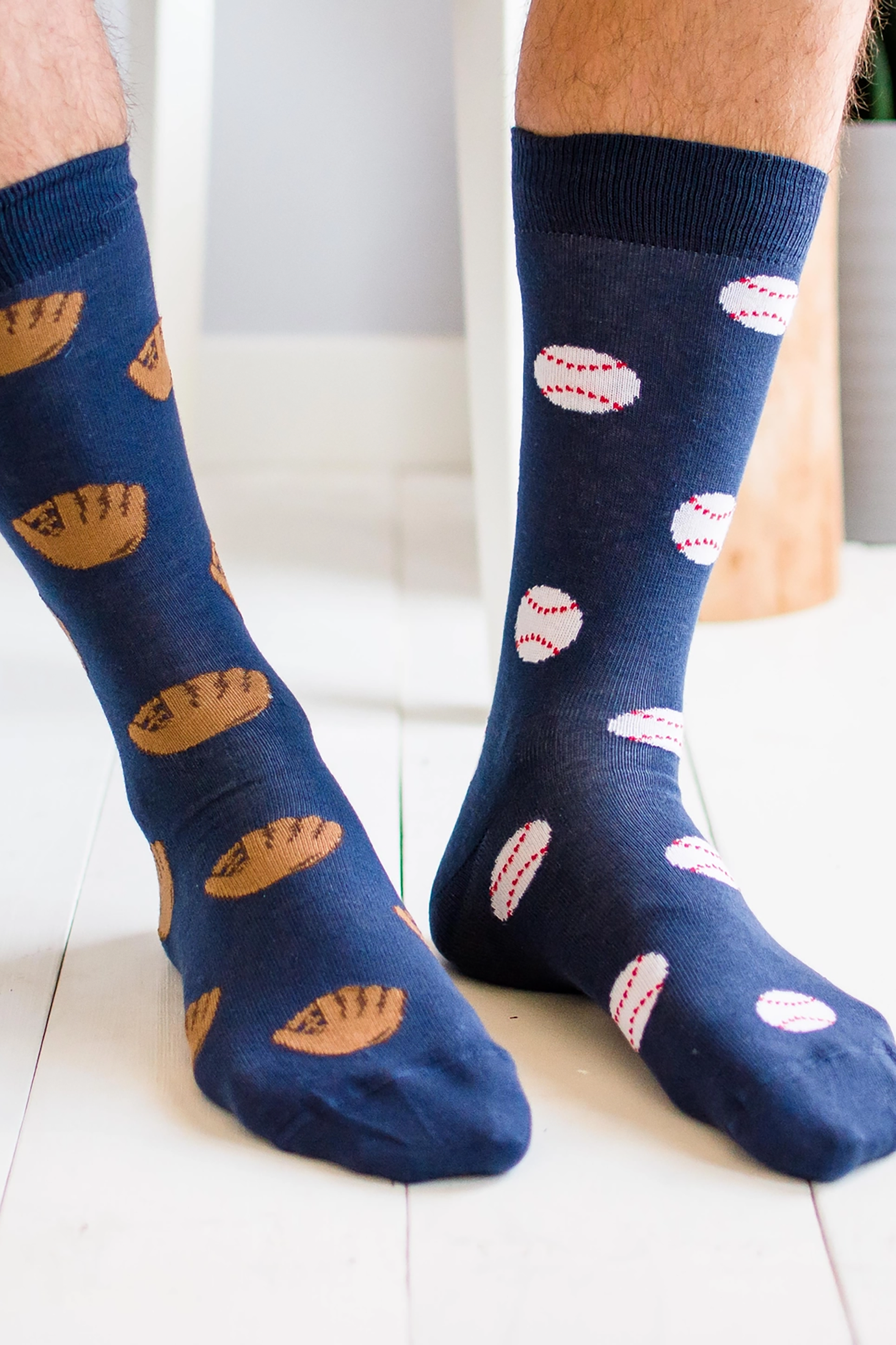 Men's Baseball & Glove Socks