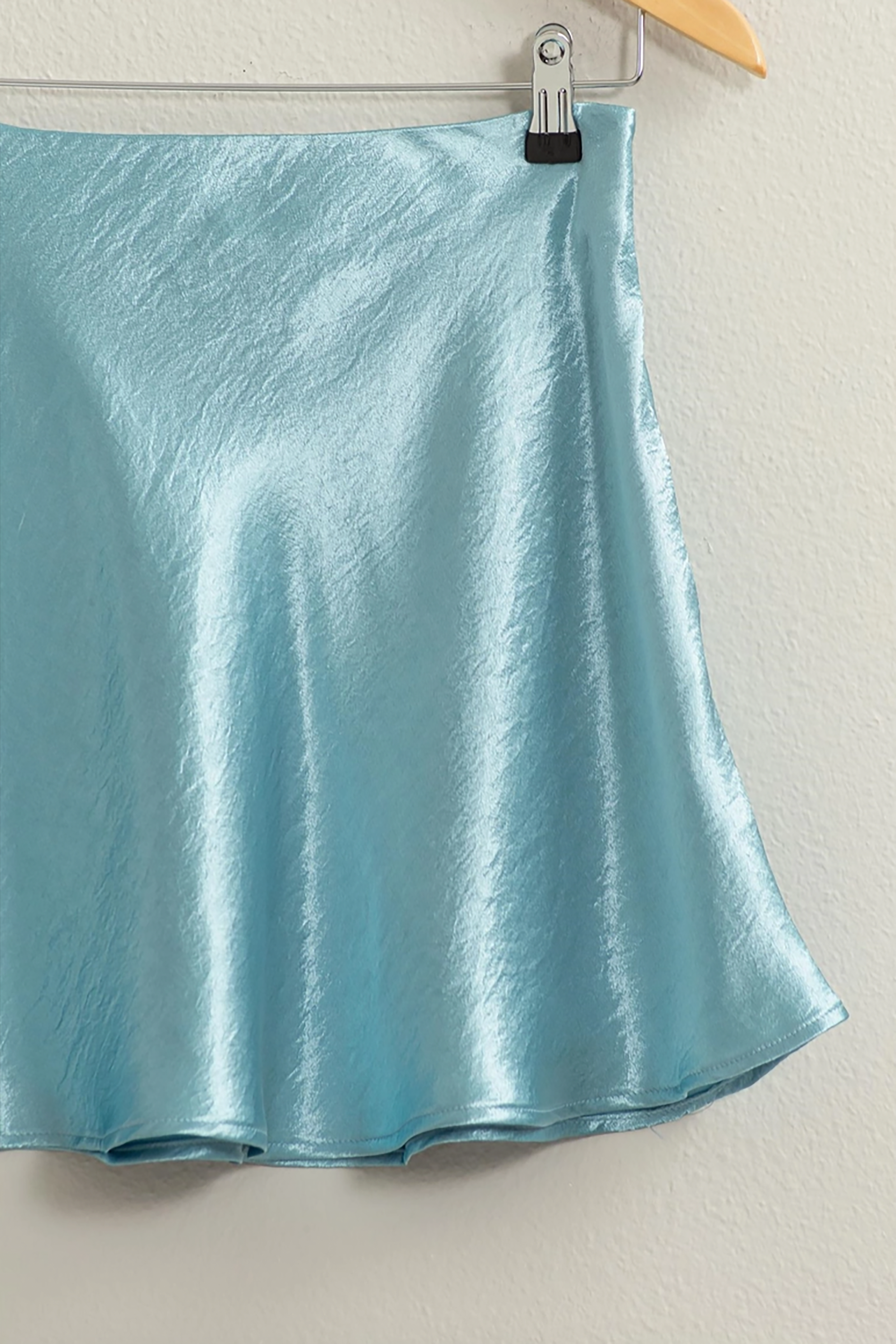 Brady Mini Skirt in Dolphin Blue
