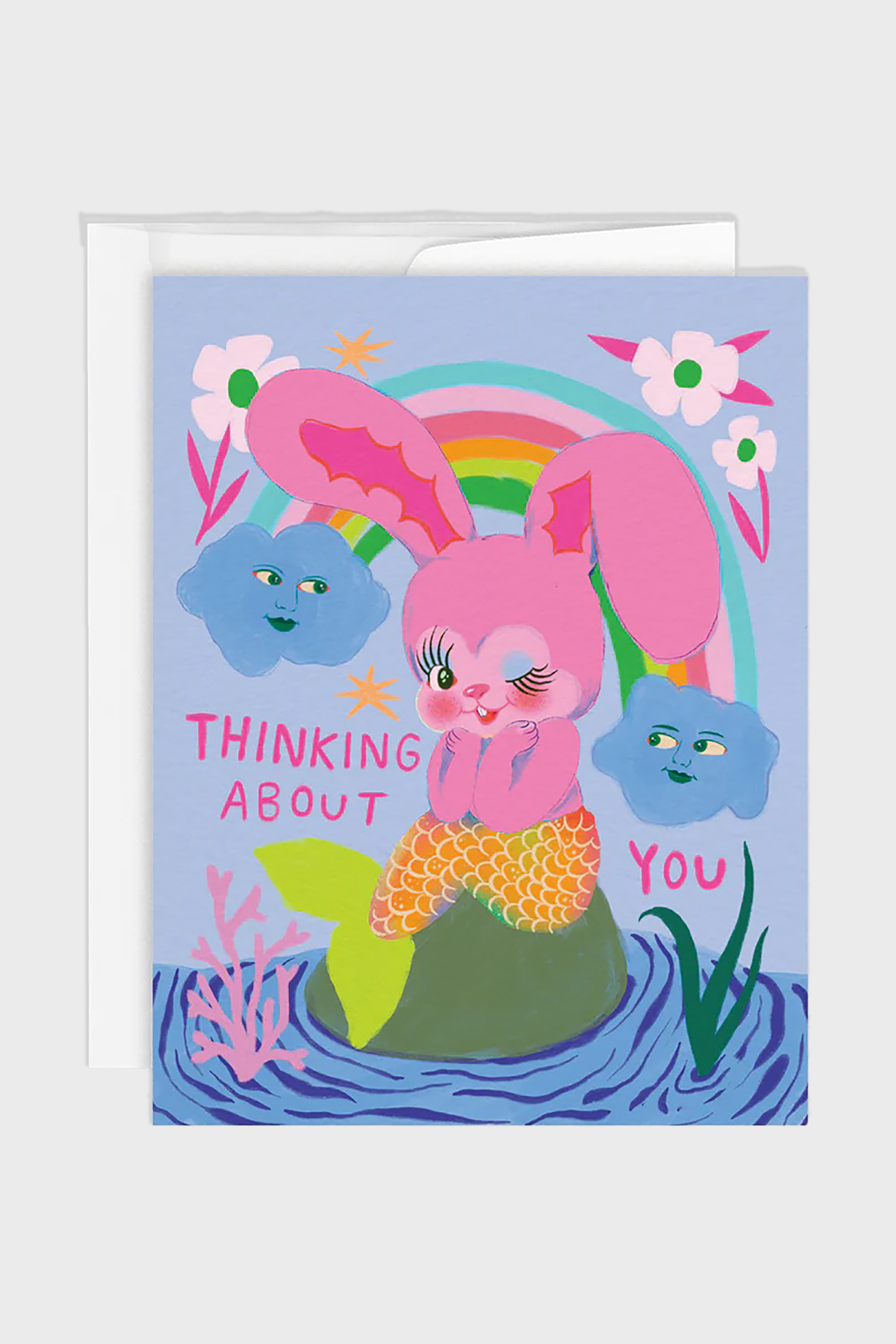 Bunny Mermaid Card