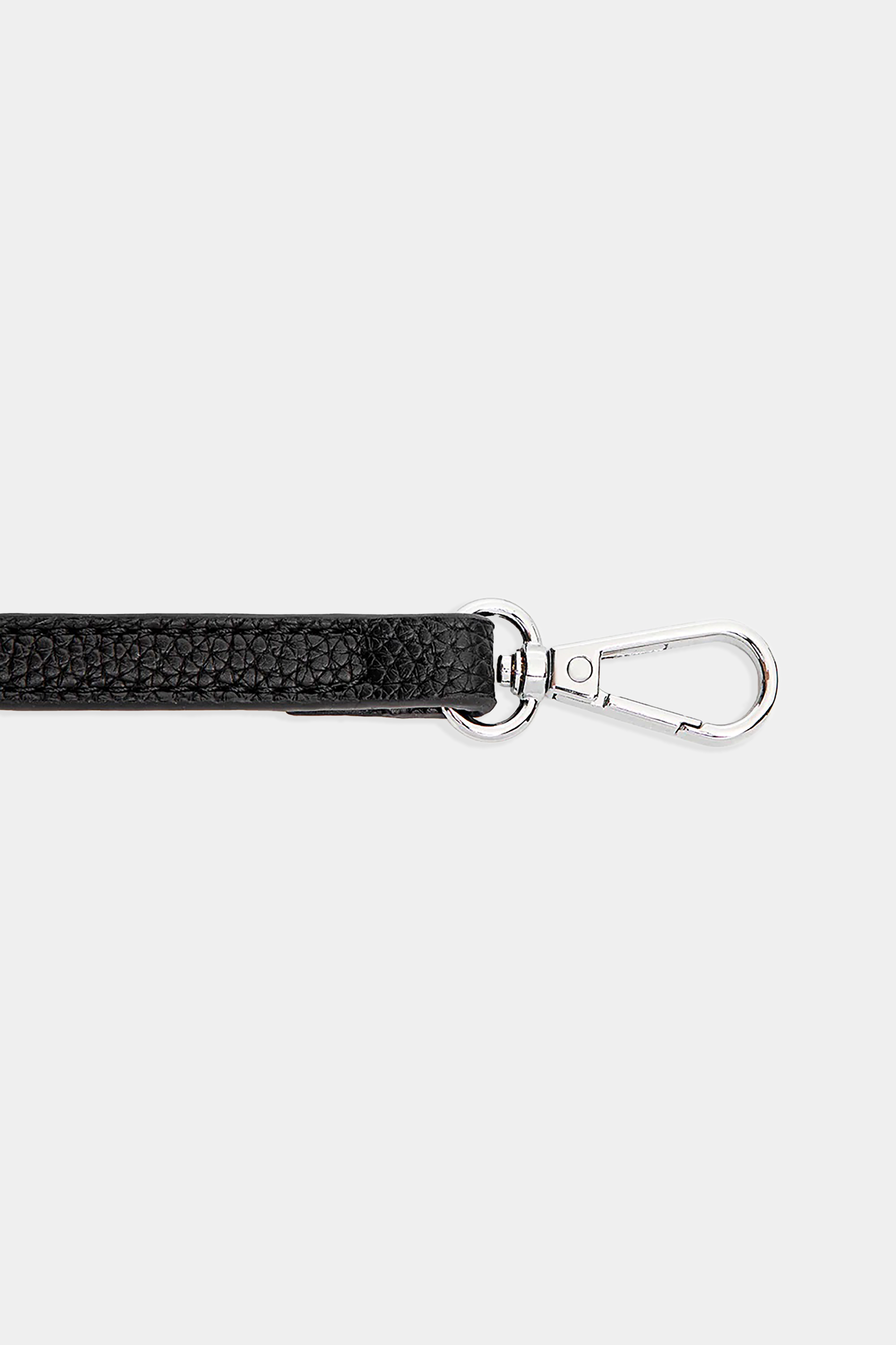 Circle Crossbody Bag in Black Pebbled