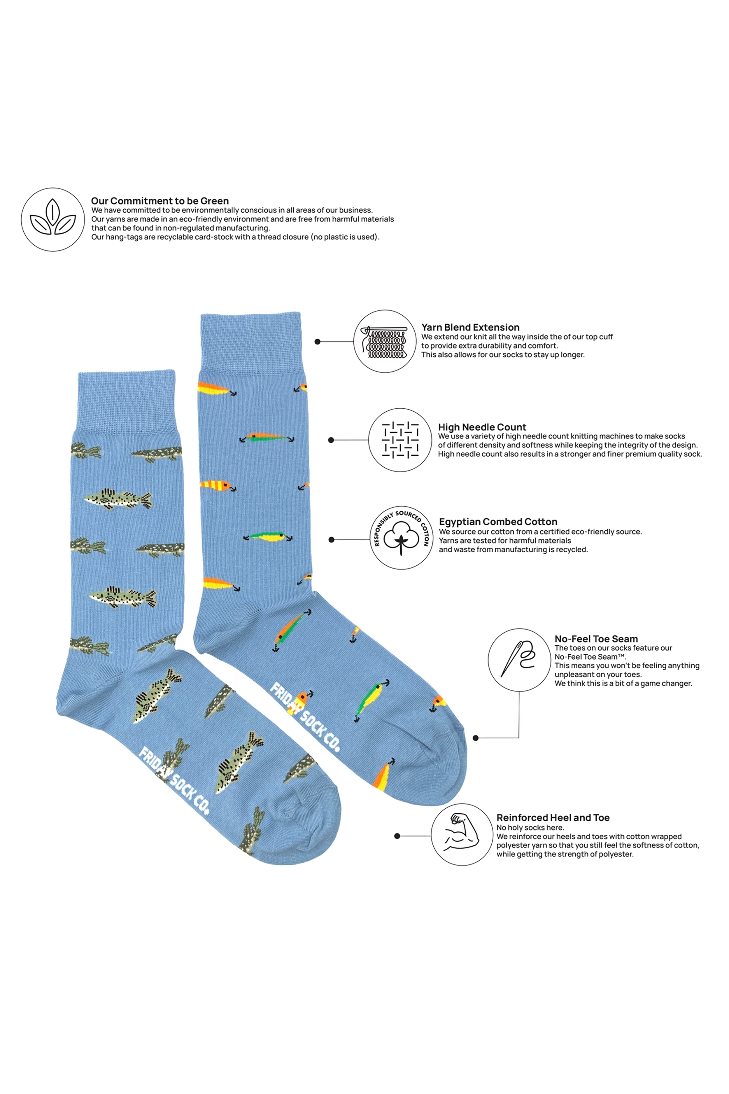 Men's Fishing & Fishing Lure Socks