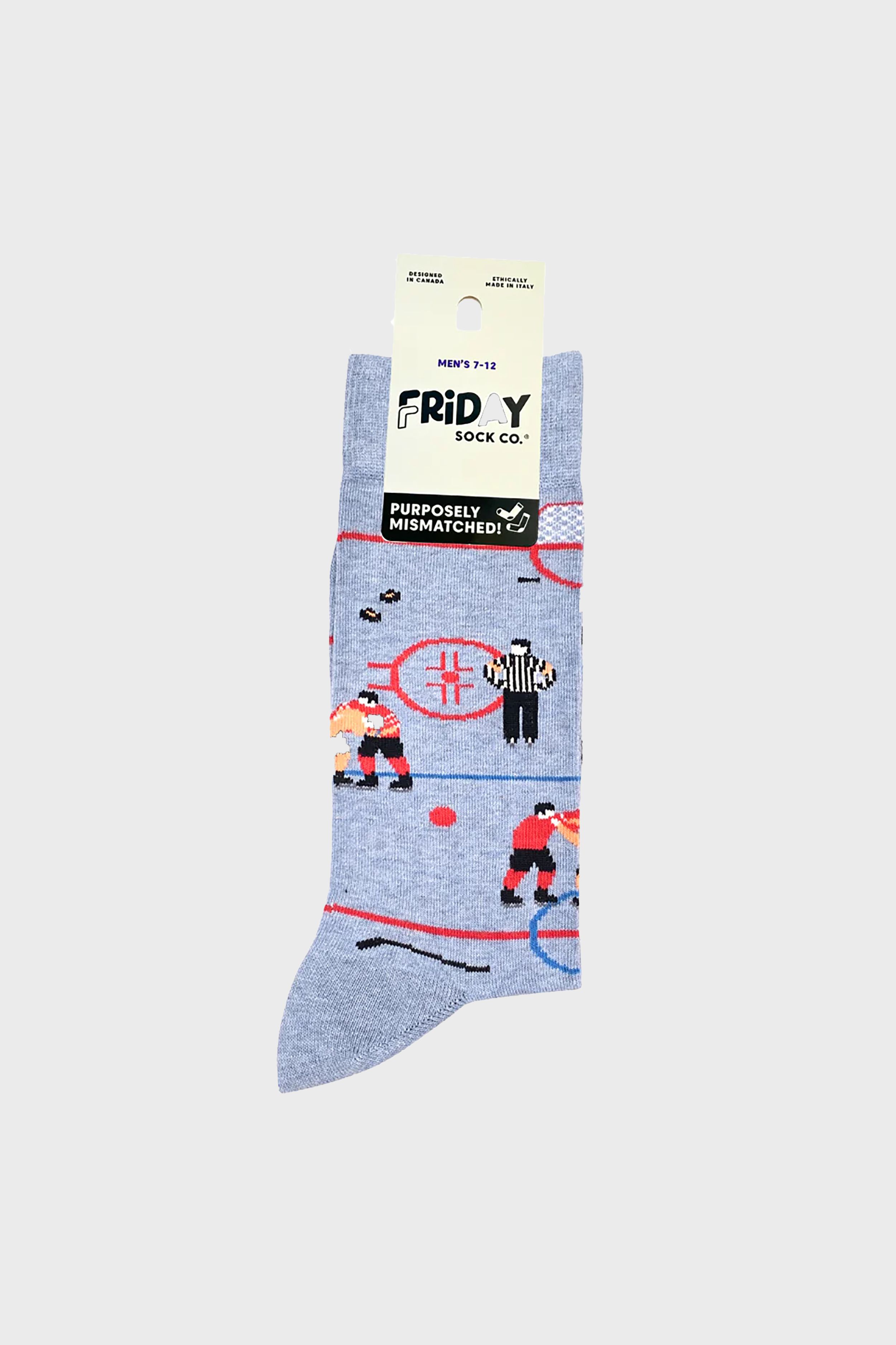 Men's Funny Hockey Scene Socks