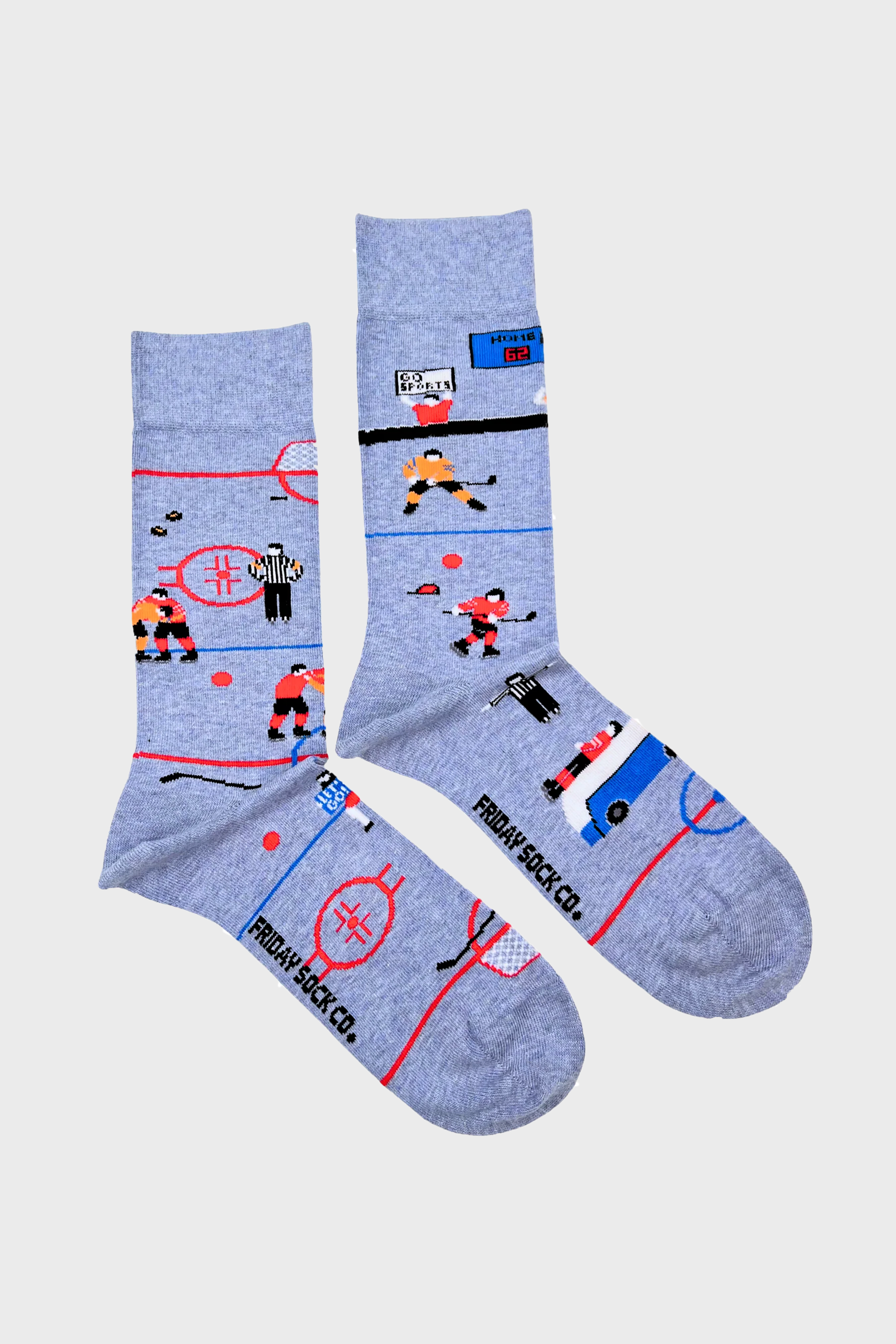 Men's Funny Hockey Scene Socks