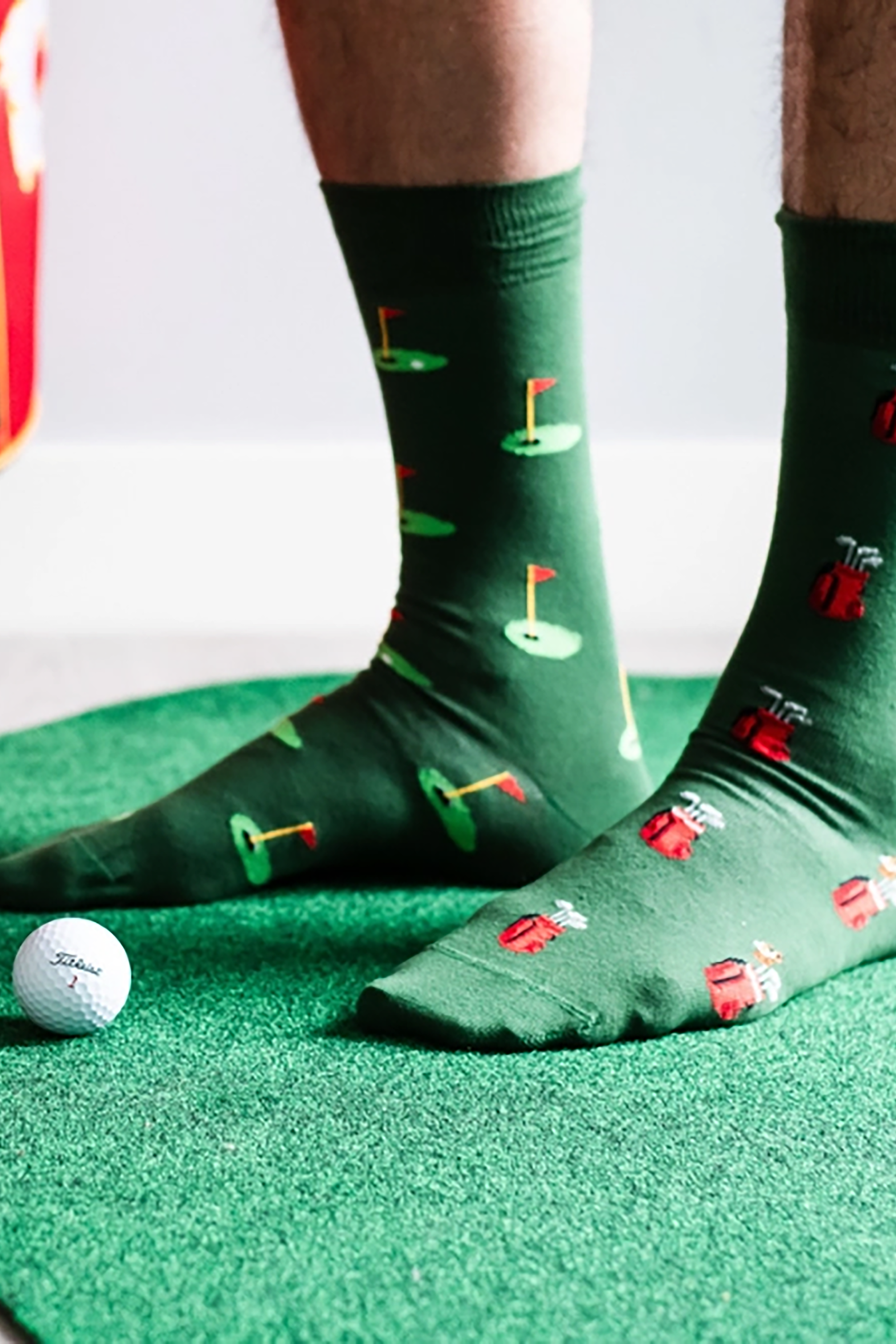 Men's Golf Clubs & Green Socks