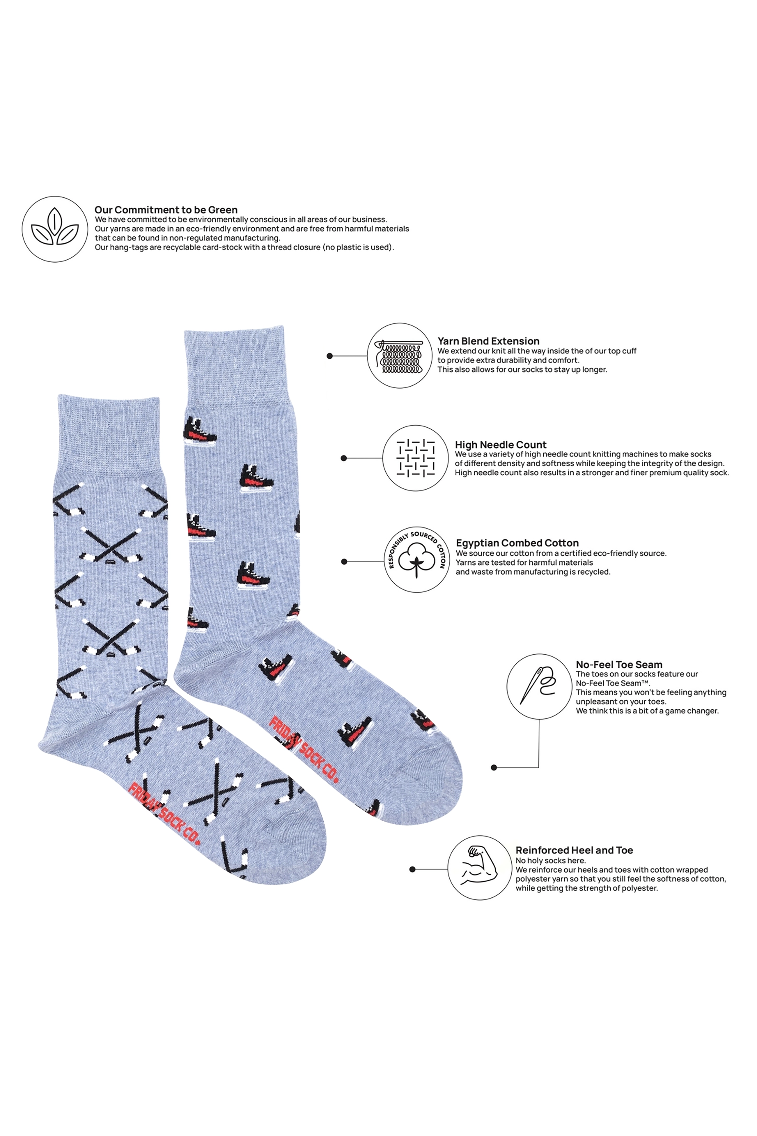 Men's Hockey Sticks & Skates Socks