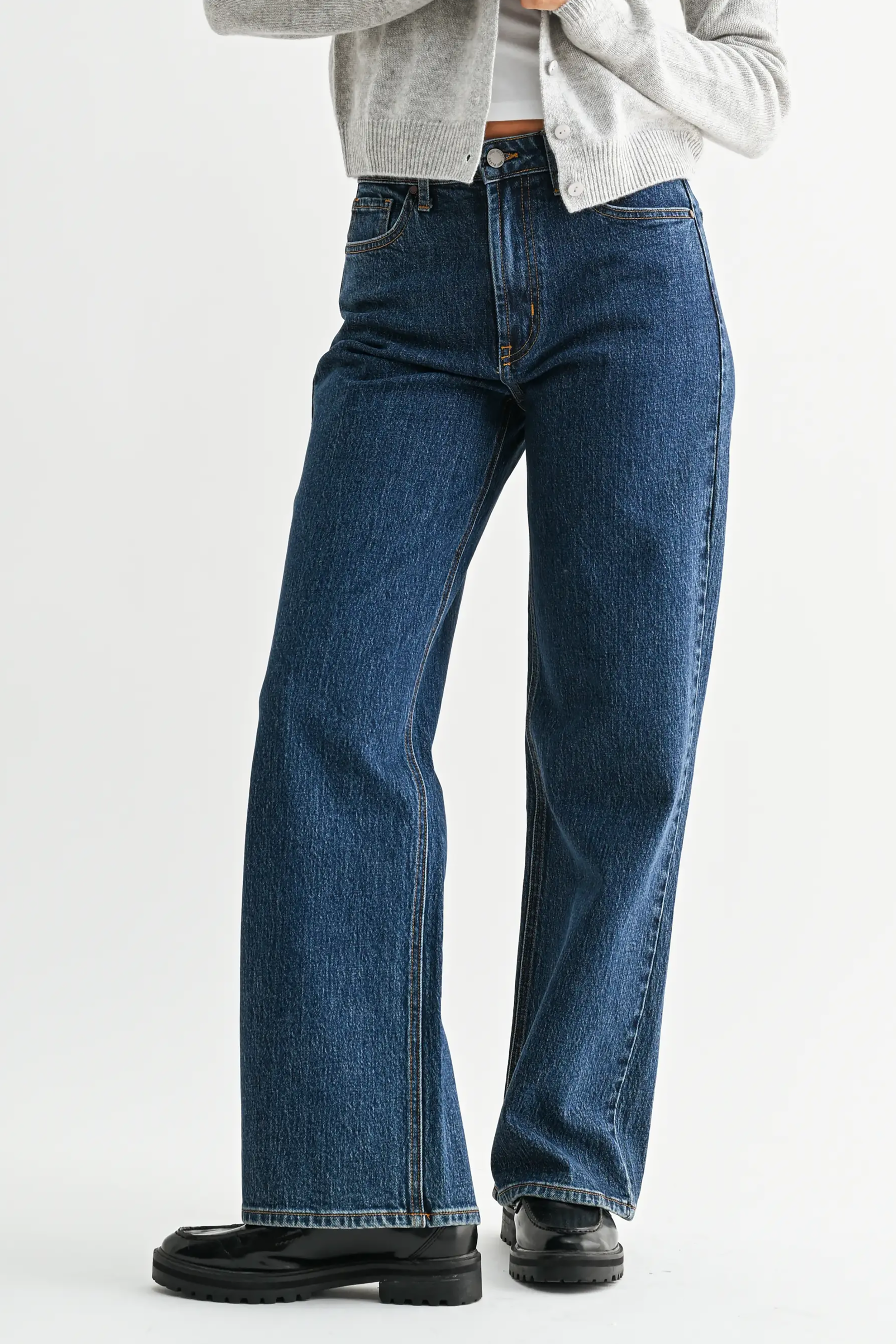 Full Length Straight in Dark Wash - Philistine