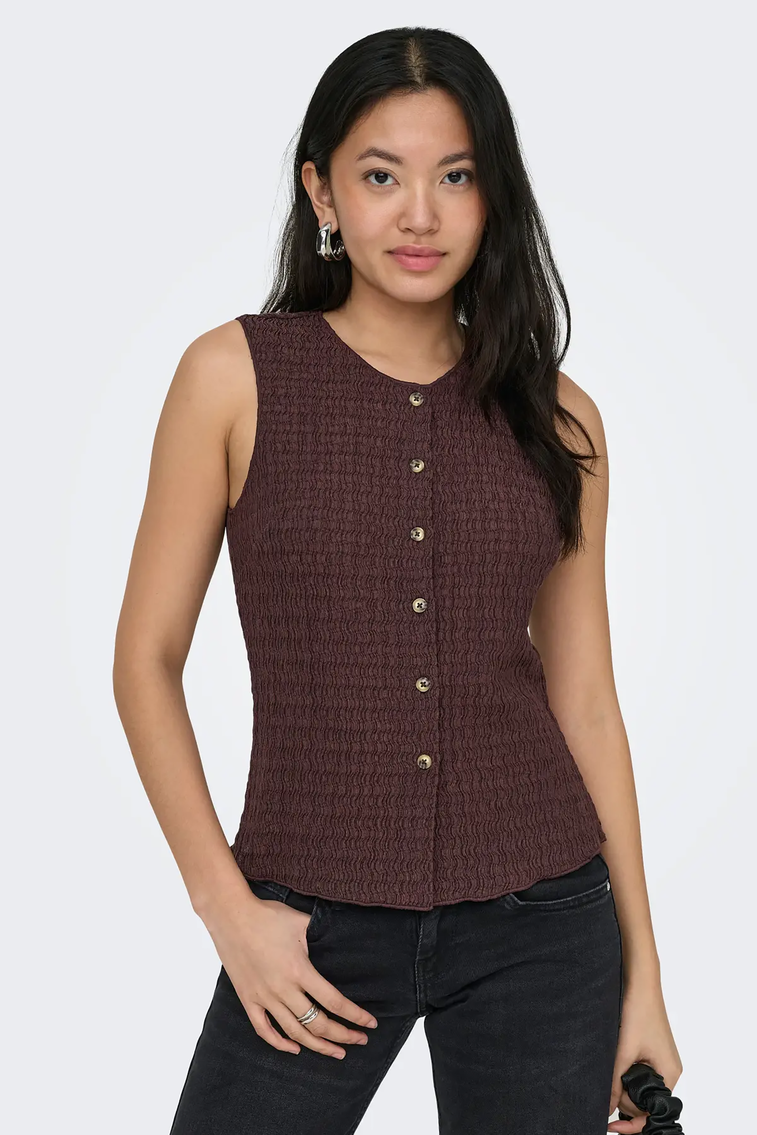 Ilse Structured Vest - Philistine