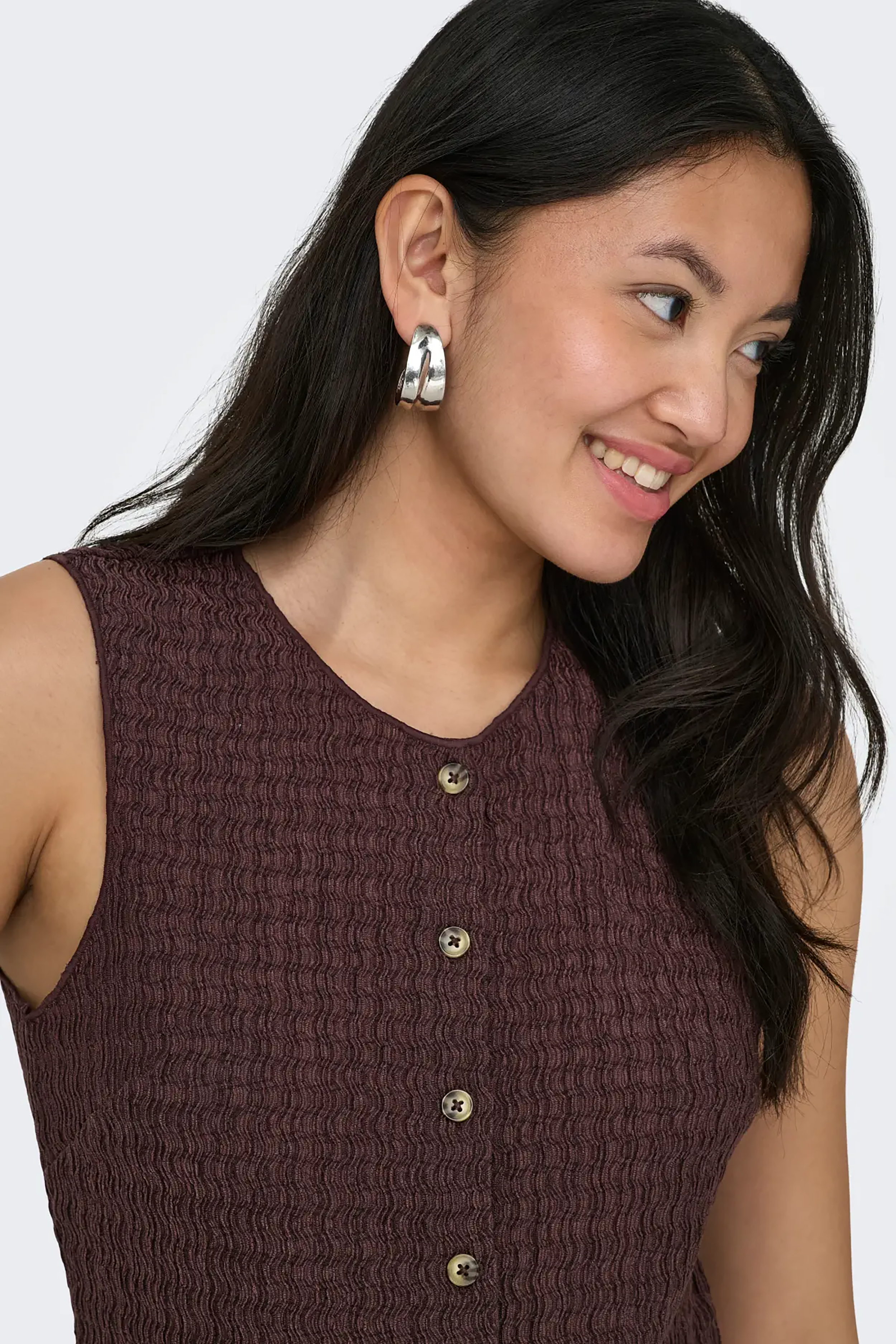 Ilse Structured Vest - Philistine