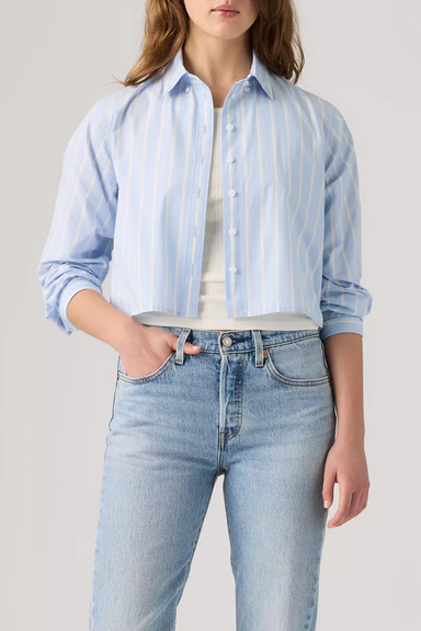 Women's Levi's Sully Button Down LS in Adora Stripe