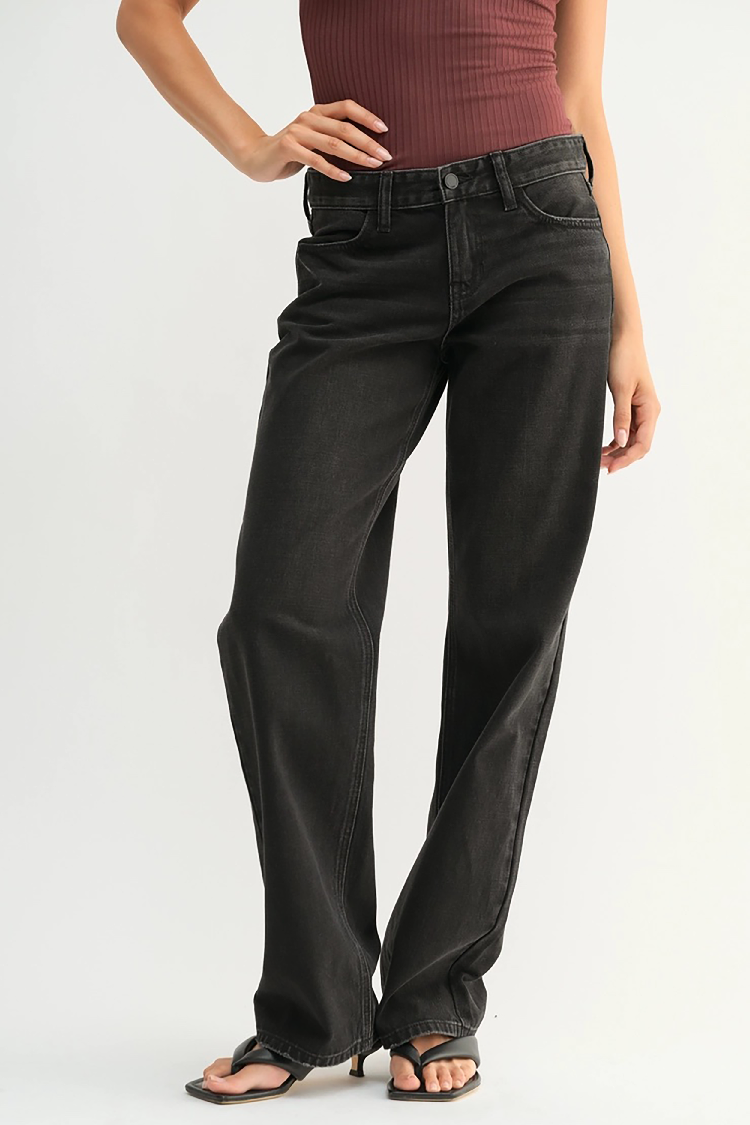 Low Rise Baggy in Black
