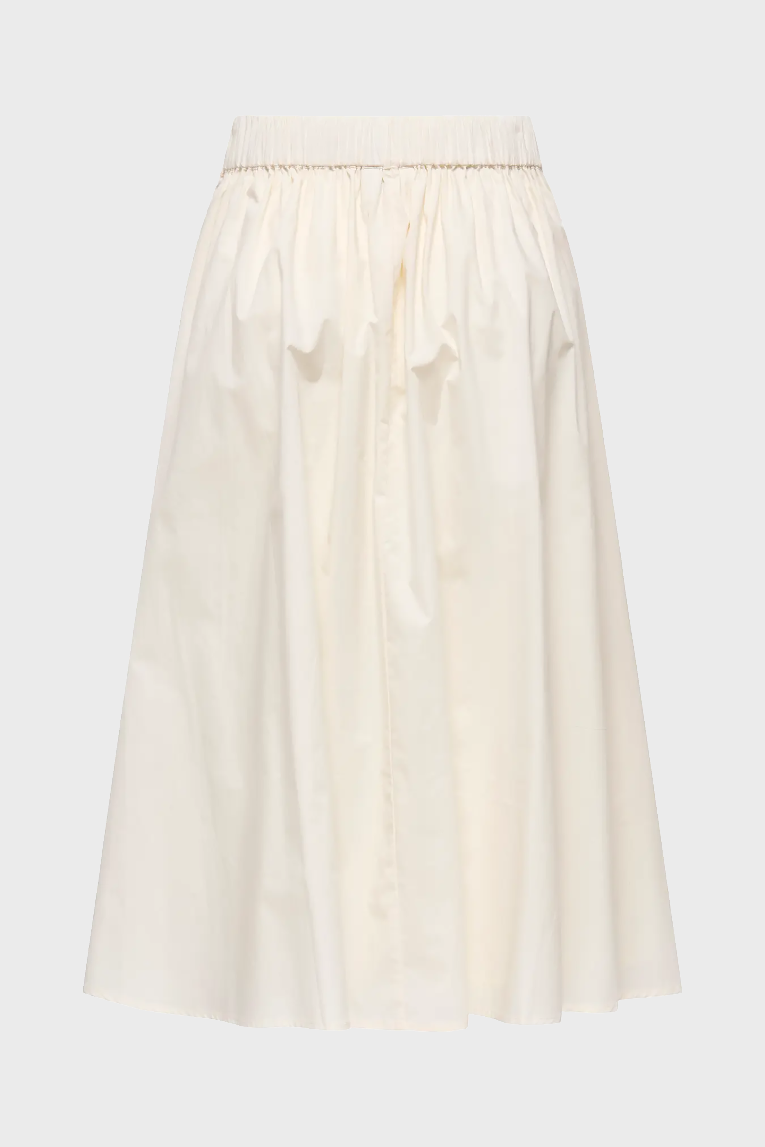 Maila Long Pleat Skirt in Cloud Dancer