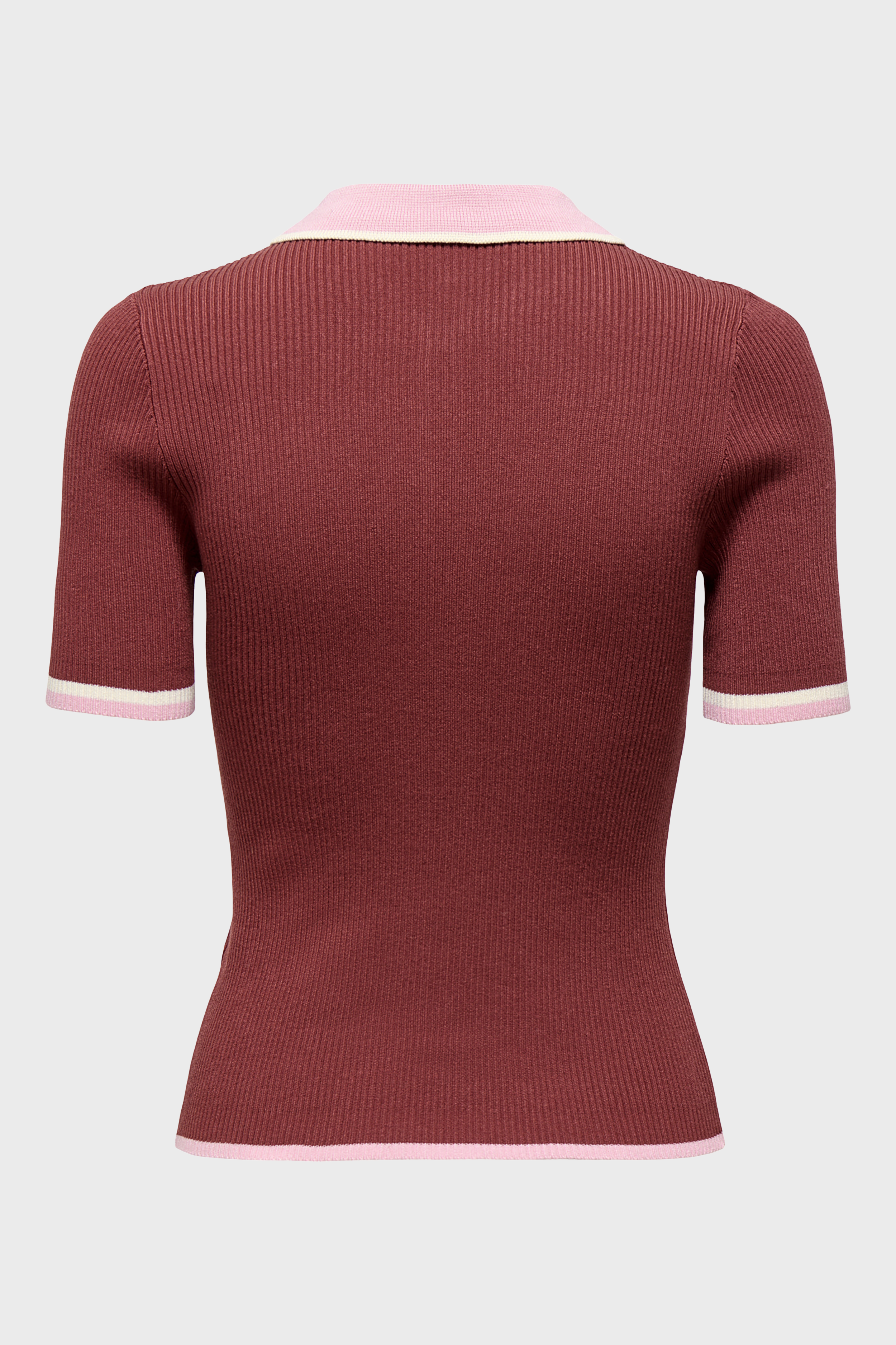 Meddi Contrast Polo in Spiced Apple