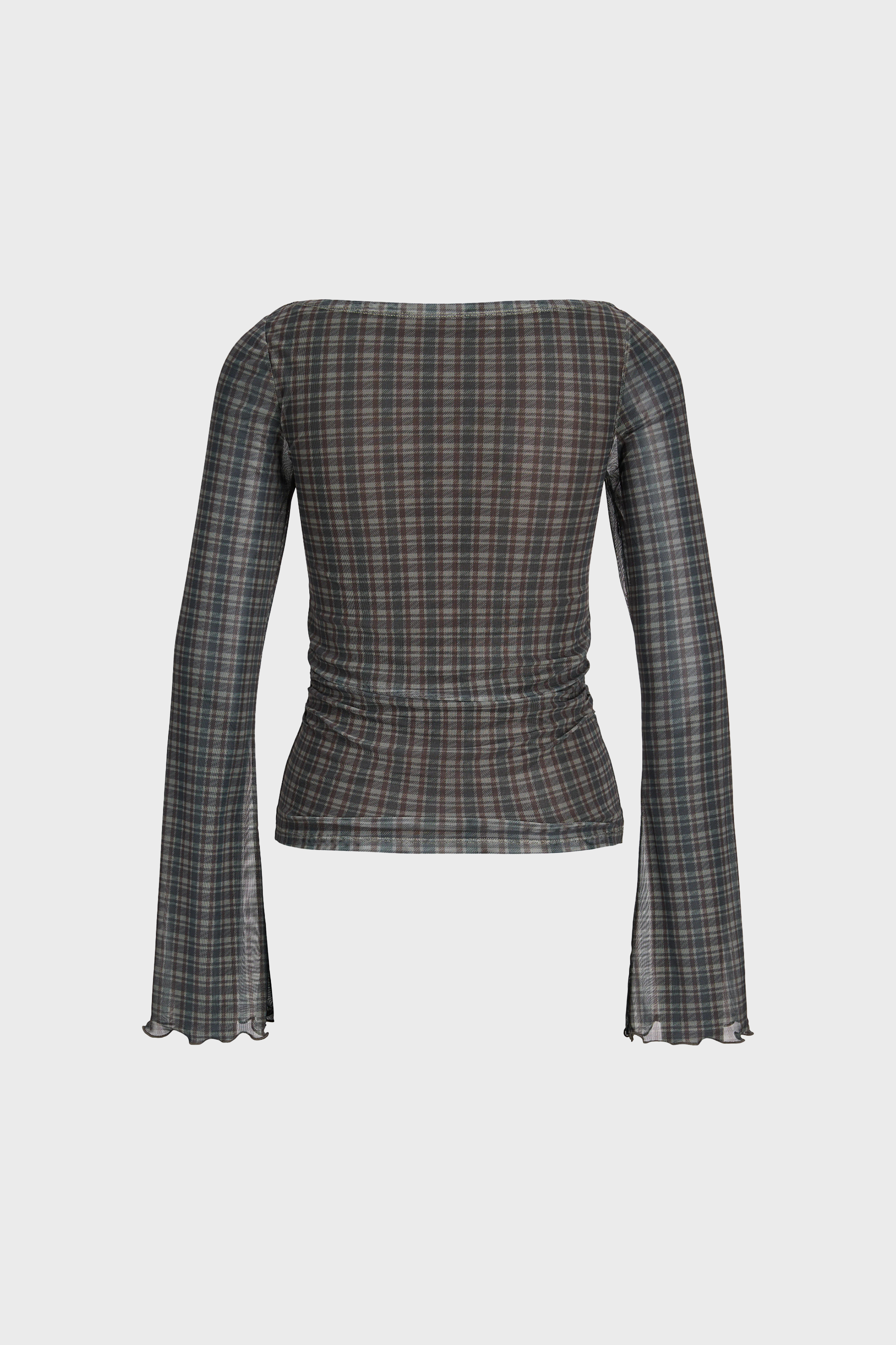 Minna Mesh L/S Top in Petrified Oak
