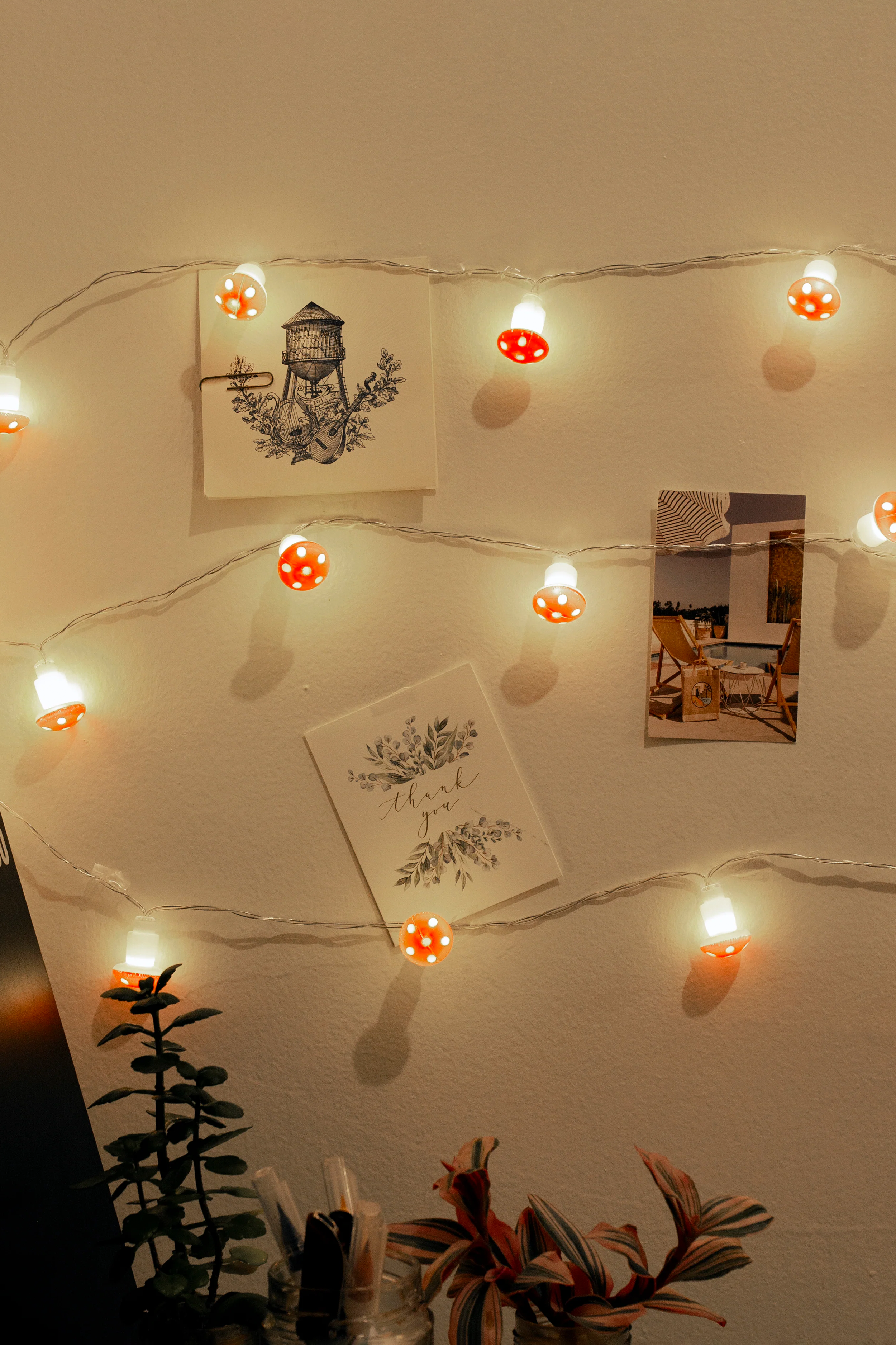 Mushroom LED String Lights