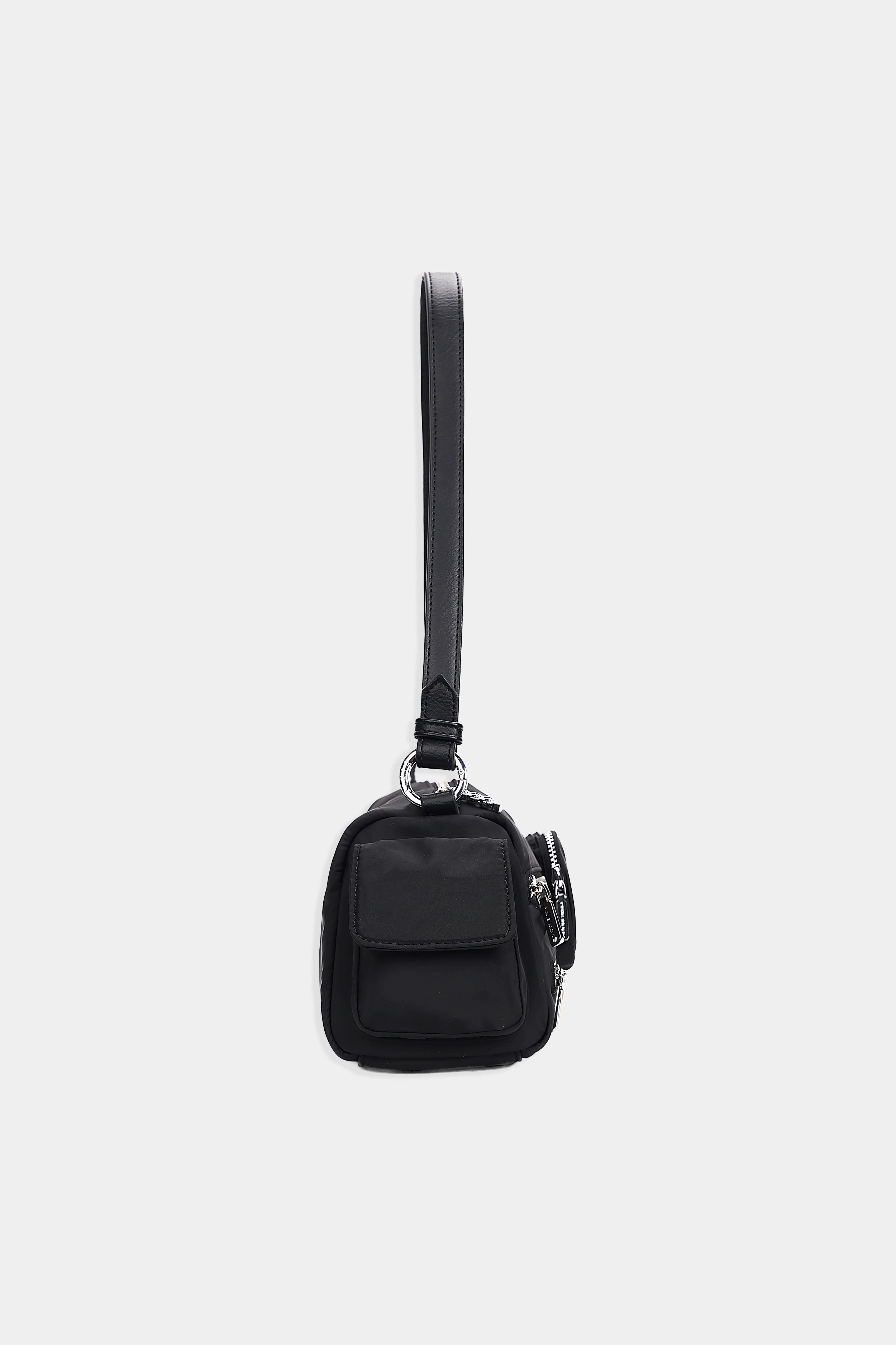 Nova Shoulder Bag in Black Nylon