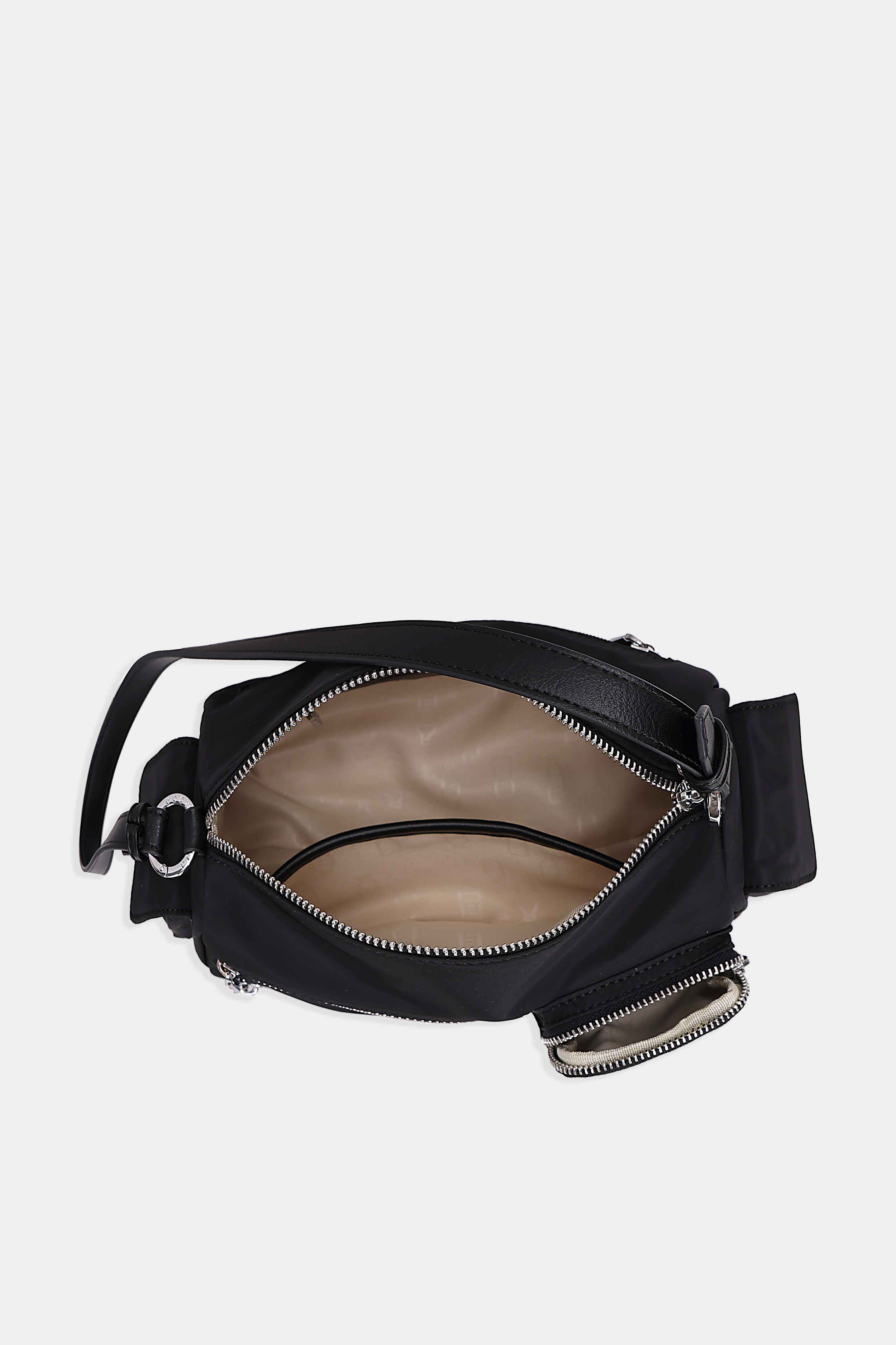 Nova Shoulder Bag in Black Nylon