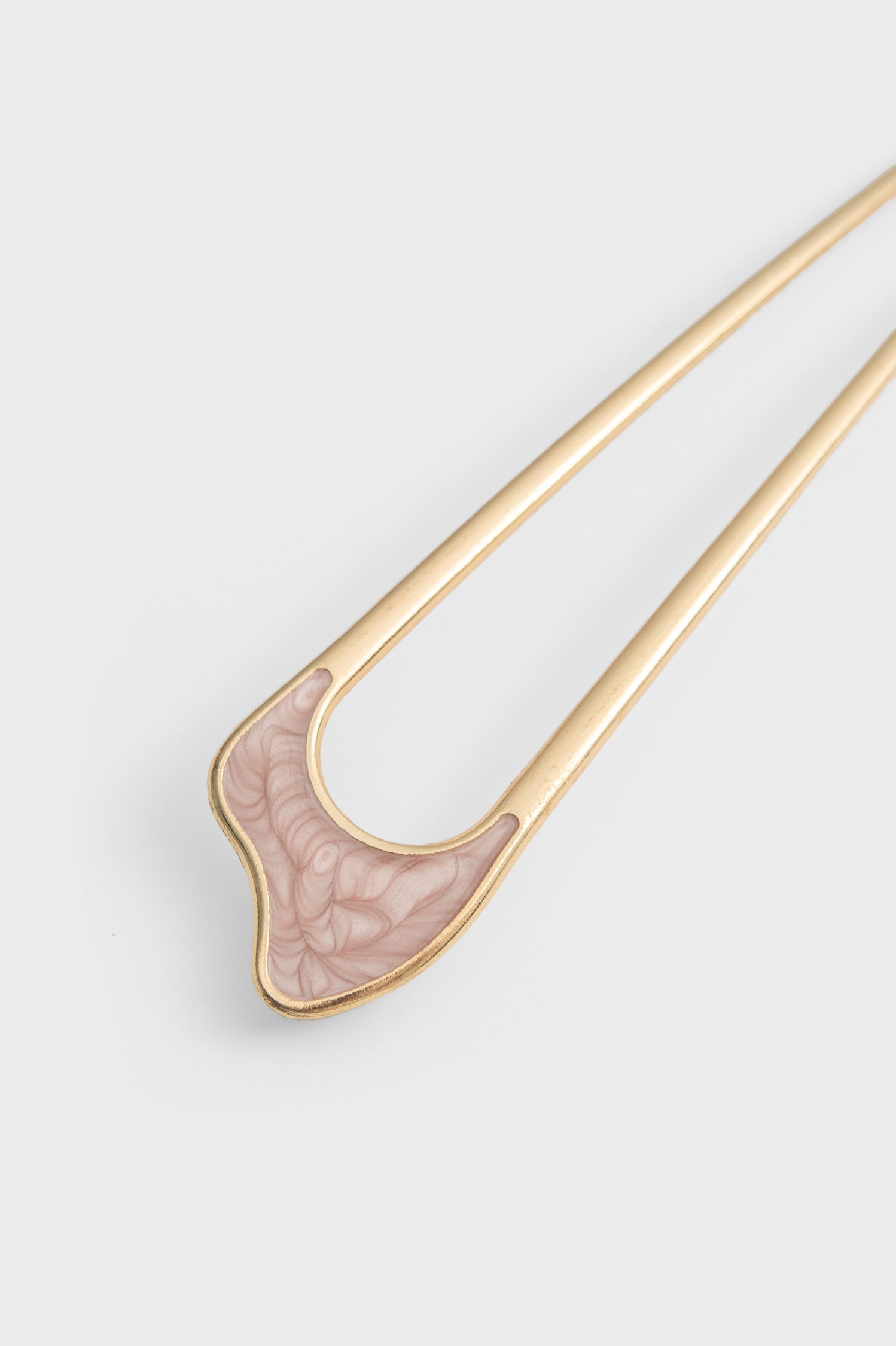 Oil Slick Hair Pin in Pink/White