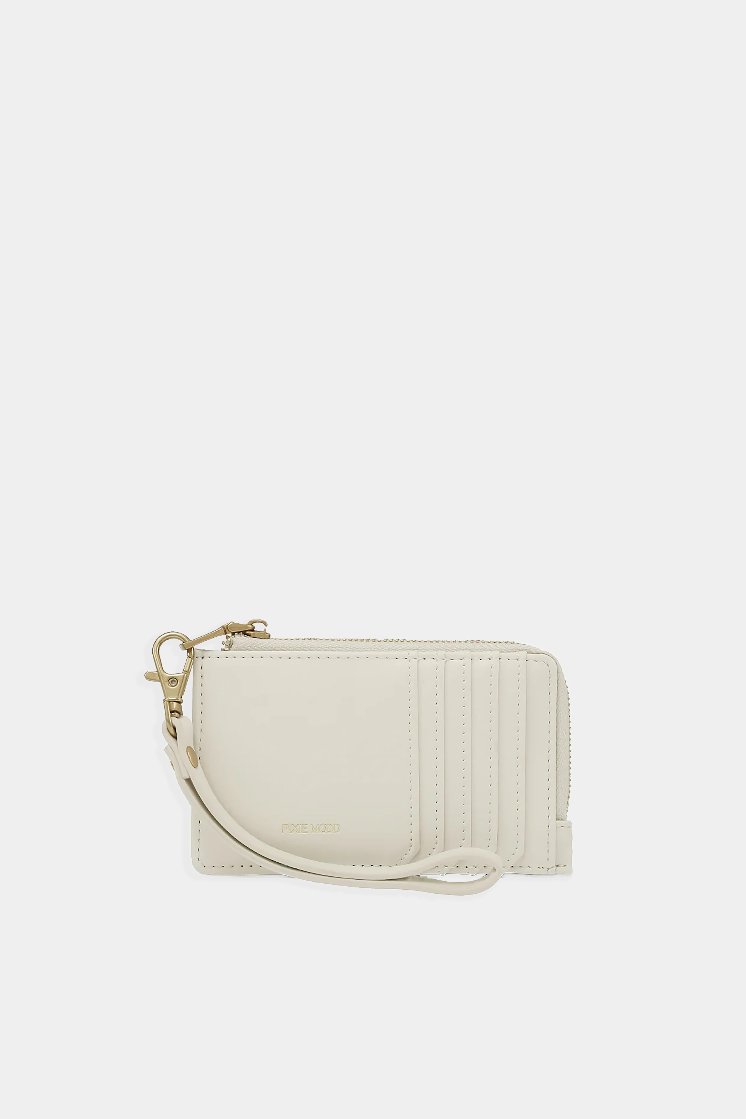 Quinn Card Wallet in Coconut Cream